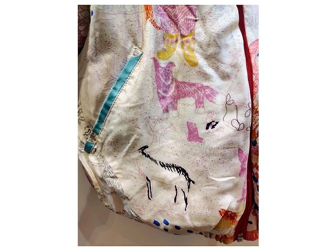 Chaqueta de plumas reversible Tsumori Chisato Roja Multicolor - vista 4