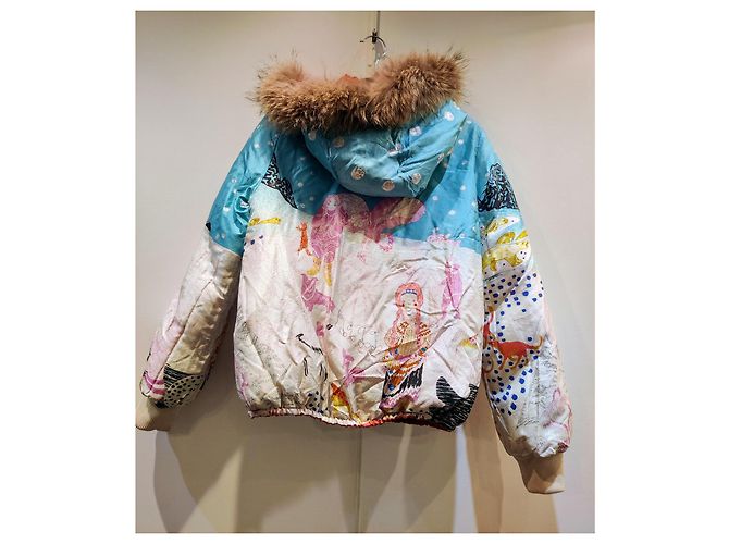 Chaqueta de plumas reversible Tsumori Chisato Roja Multicolor - vista 8