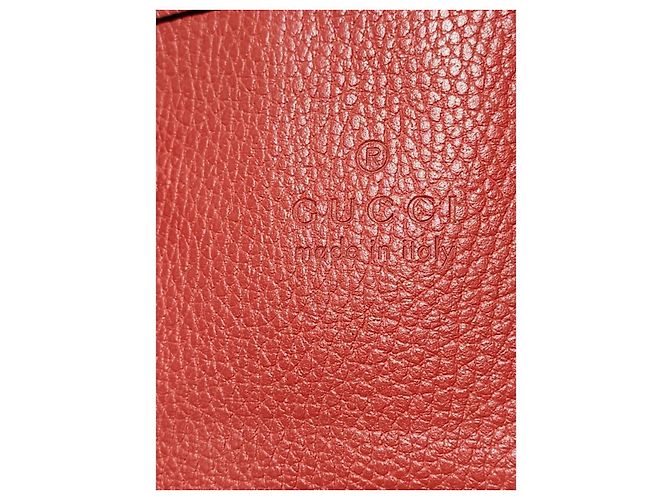 Borsa mini dome in pelle di vitello GUCCI rossa Rosso - vista 5