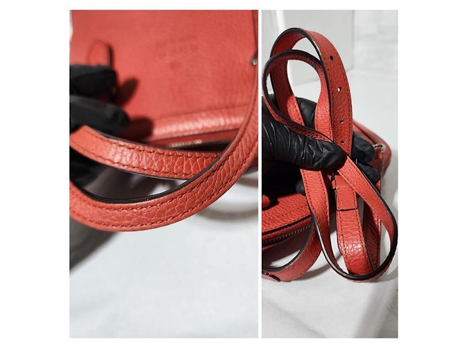 Borsa mini dome in pelle di vitello GUCCI rossa Rosso - vista 7