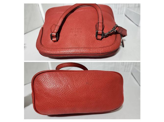 Borsa mini dome in pelle di vitello GUCCI rossa Rosso - vista 8