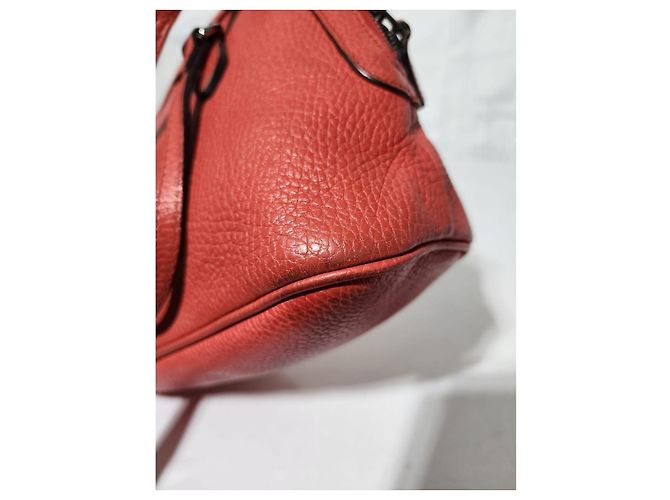 Borsa mini dome in pelle di vitello GUCCI rossa Rosso - vista 9