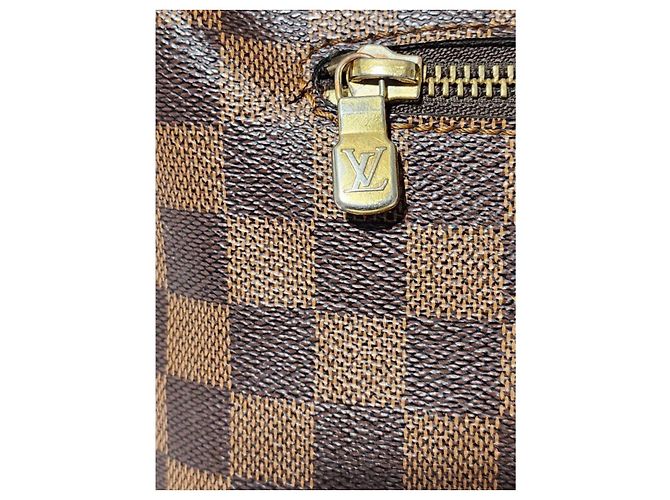Borsa a tracolla/messenger Brooklyn MM Damier Ebene Louis Vuitton marrone - vista 13