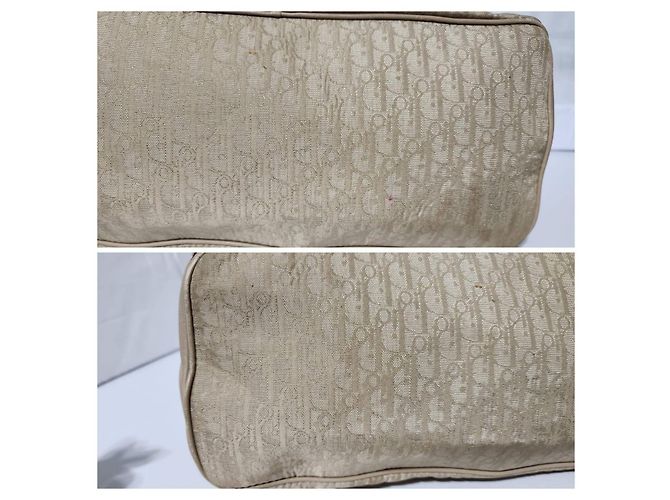 Christian Dior Oblique Canvas Tote Bag Beige - Ansicht 10