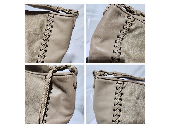 Christian Dior Oblique Canvas Tote Bag Beige - Ansicht 11