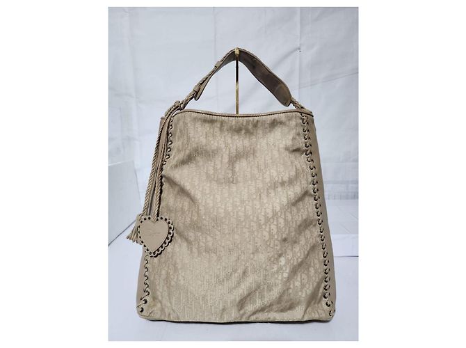 Christian Dior Oblique Canvas Tote Bag Beige - Ansicht 14