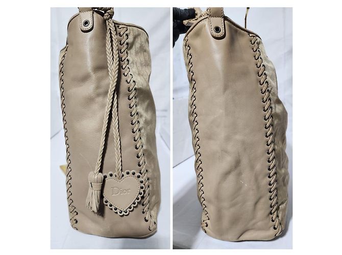 Christian Dior Oblique Canvas Tote Bag Beige - Ansicht 16