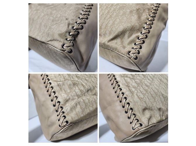 Christian Dior Oblique Canvas Tote Bag Beige - Ansicht 7