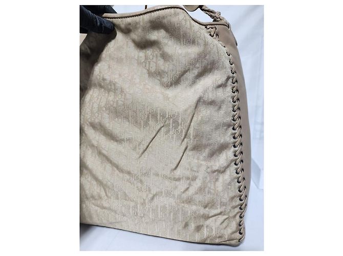 Christian Dior Oblique Canvas Tote Bag Beige - Ansicht 8