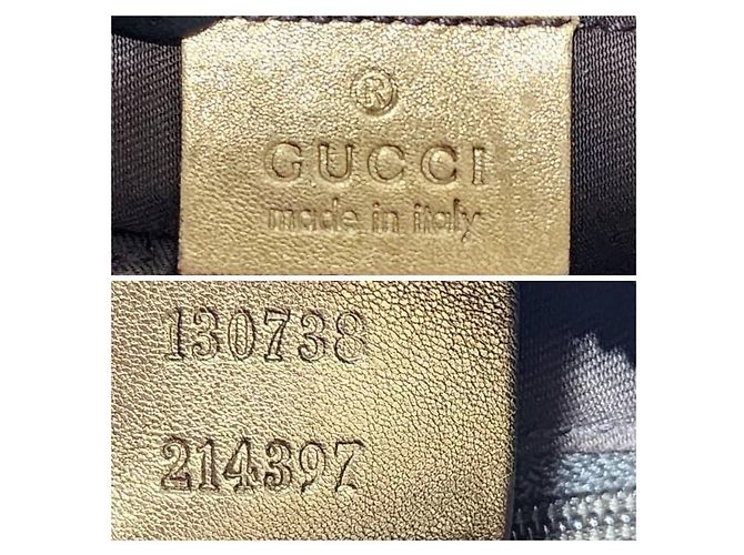 Bolso hobo mediano D-Ring Abbey de tela GG de GUCCI oro Dorado - vista 11