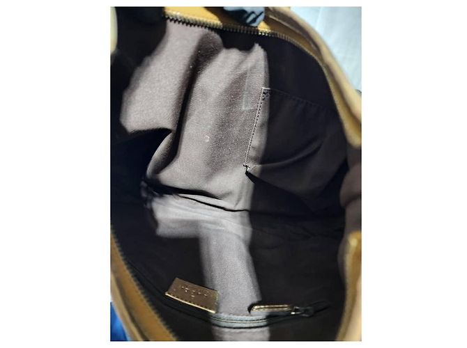 Bolso hobo mediano D-Ring Abbey de tela GG de GUCCI oro Dorado - vista 15