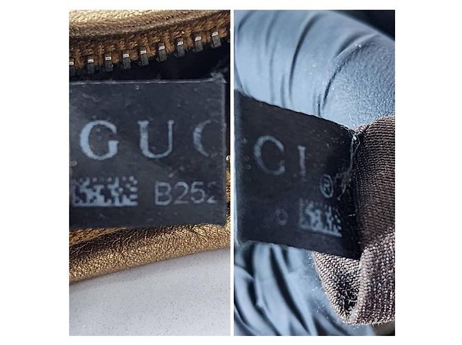 Bolso hobo mediano D-Ring Abbey de tela GG de GUCCI oro Dorado - vista 6