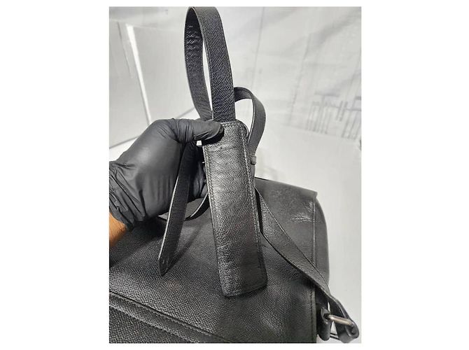 Borsa messenger/crossbody Shaldon in pelle nera di Burberry Nero - vista 10