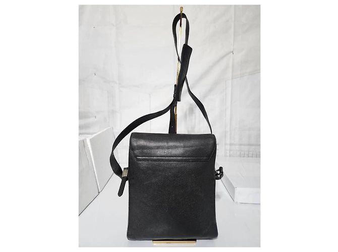 Borsa messenger/crossbody Shaldon in pelle nera di Burberry Nero - vista 4
