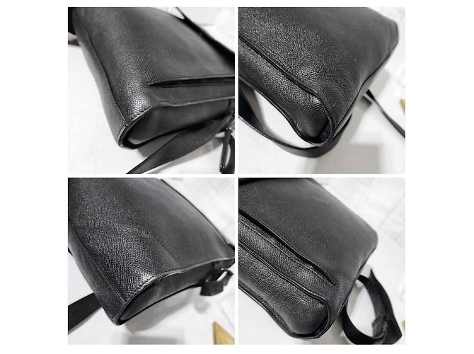 Borsa messenger/crossbody Shaldon in pelle nera di Burberry Nero - vista 9