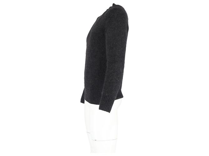 Suéter de cuello redondo de cachemira gris Tom Ford - vista 5
