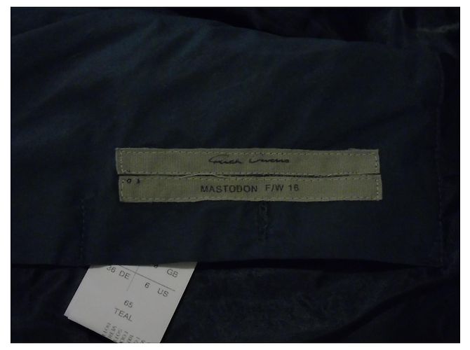 Rick Owens Jacke Dunkelgrün Kalbfell - Ansicht 14