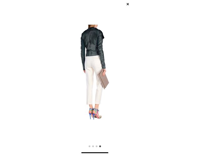 Rick Owens Jacke Dunkelgrün Kalbfell - Ansicht 6