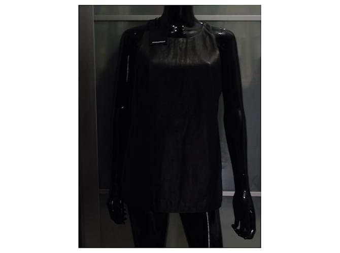 Top de cuero negro Dsquared2 - vista 10
