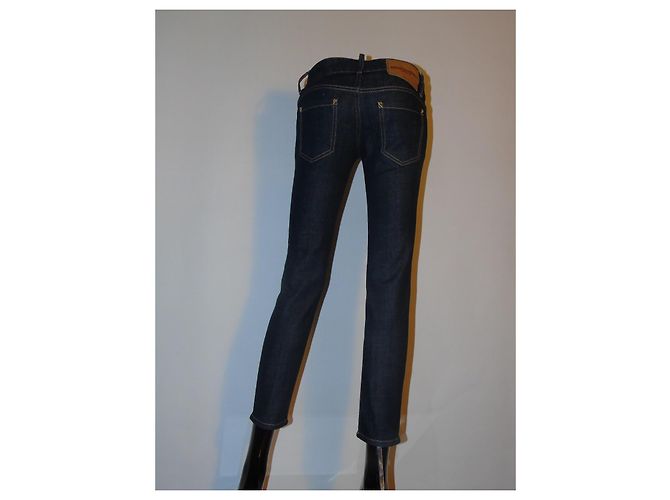 Jeans Dsquared2 Blu Scuro Cotone - vista 3