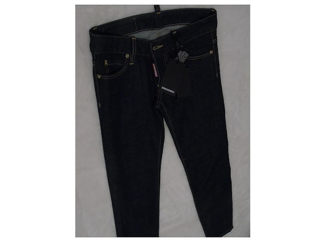 Jeans Dsquared2 Blu Scuro Cotone - vista 6
