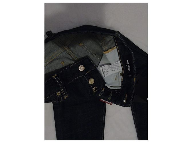 Jeans Dsquared2 Blu Scuro Cotone - vista 8