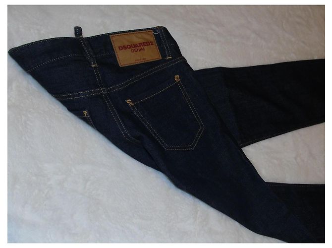 Jeans Dsquared2 Blu Scuro Cotone - vista 9
