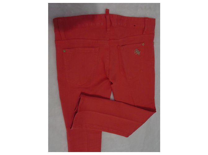 Vaqueros Dsquared2 Rojos de Algodón Roja - vista 3