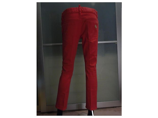 Vaqueros Dsquared2 Rojos de Algodón Roja - vista 5