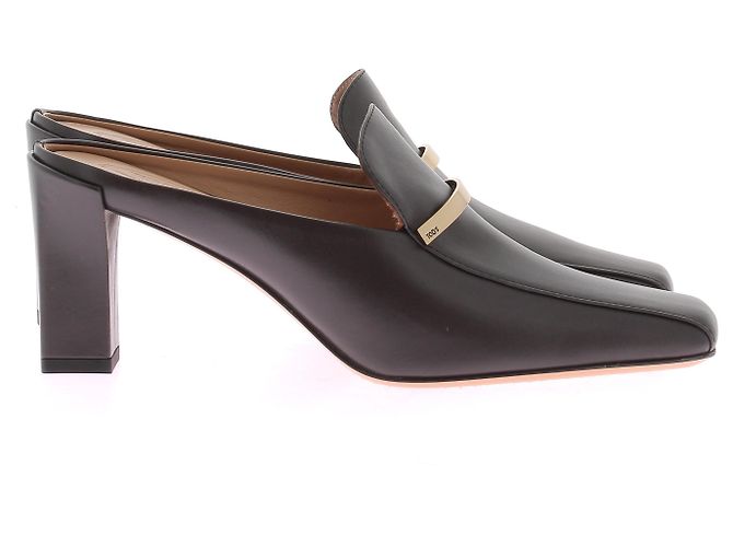 Mules e zoccoli TOD'S T.EU 39 Pelle Marrone - vista 2