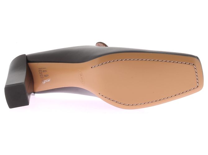 Mules e zoccoli TOD'S T.EU 39 Pelle Marrone - vista 8