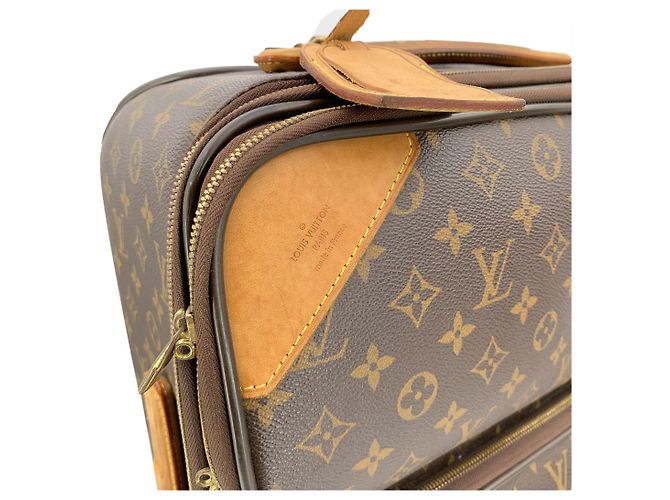Louis Vuitton Monogramma Pegase 55 Trolley da Viaggio Business Marrone - vista 2