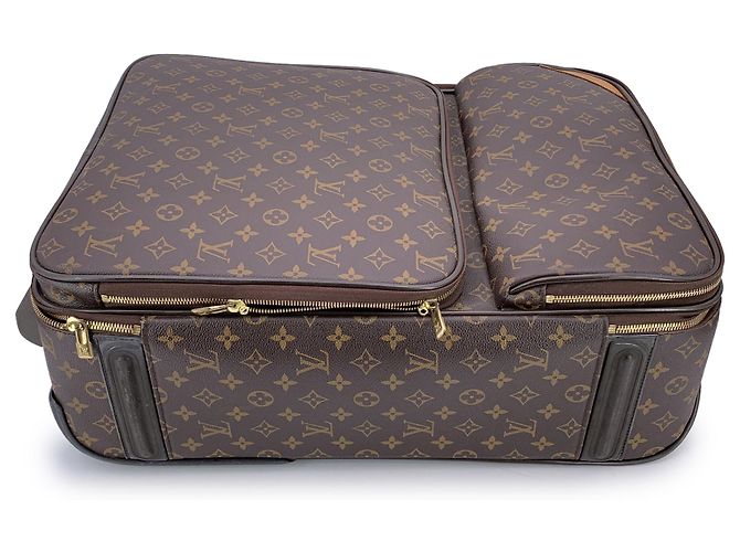 Louis Vuitton Monogramma Pegase 55 Trolley da Viaggio Business Marrone - vista 3