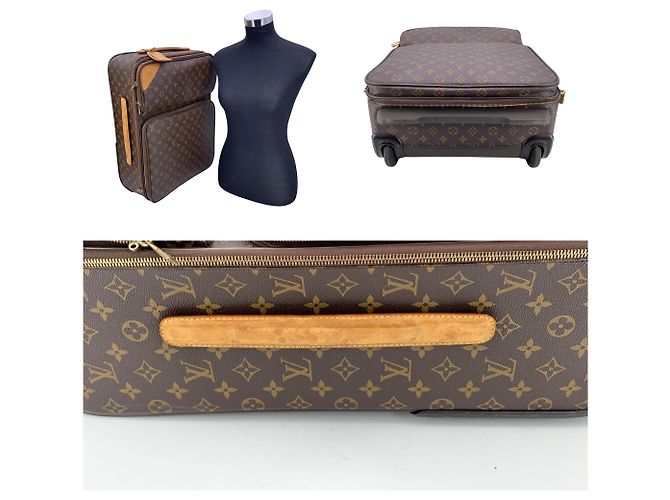Louis Vuitton Monogramma Pegase 55 Trolley da Viaggio Business Marrone - vista 5