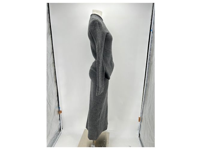 Autre Marque GIA STUDIOS Kleider T.FR 38 Wolle Grau - Ansicht 3