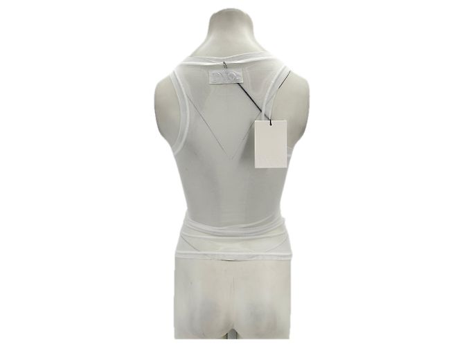 Autre Marque NICHT UNTERSCHRIEBEN / UNTERSCHRIEBEN Tops T.International S Polyester Weiß - Ansicht 2