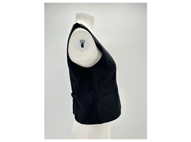 Autre Marque POSSE Tops T.International M Lino Negro - vista 3