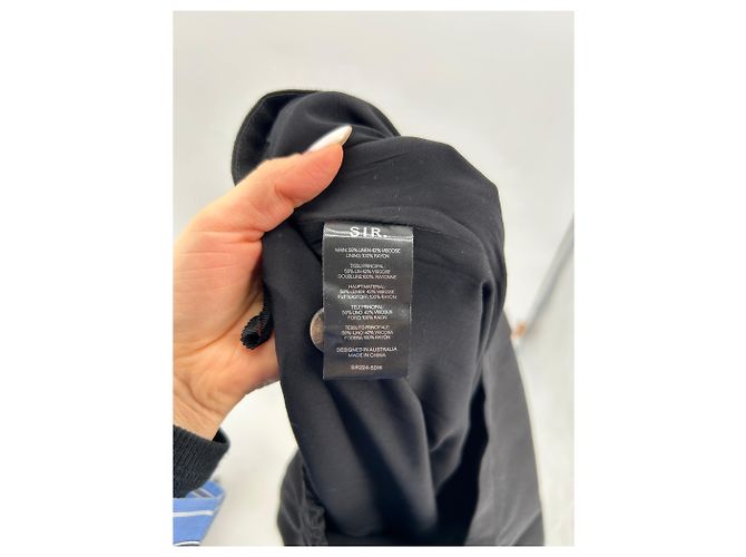 Autre Marque Pantalones SIR T.0-5 2 Lino Negro - vista 4