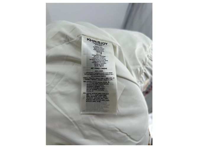 Autre Marque Abrigos KHRISJOY T.US 0 Algodón Blanco - vista 5