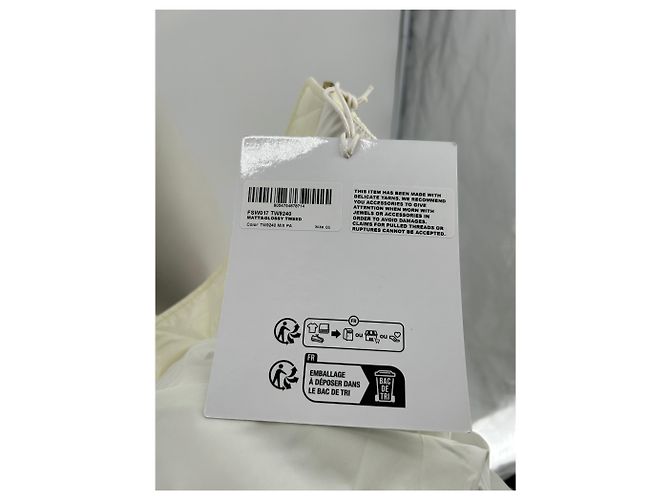 Autre Marque Abrigos KHRISJOY T.US 0 Algodón Blanco - vista 7