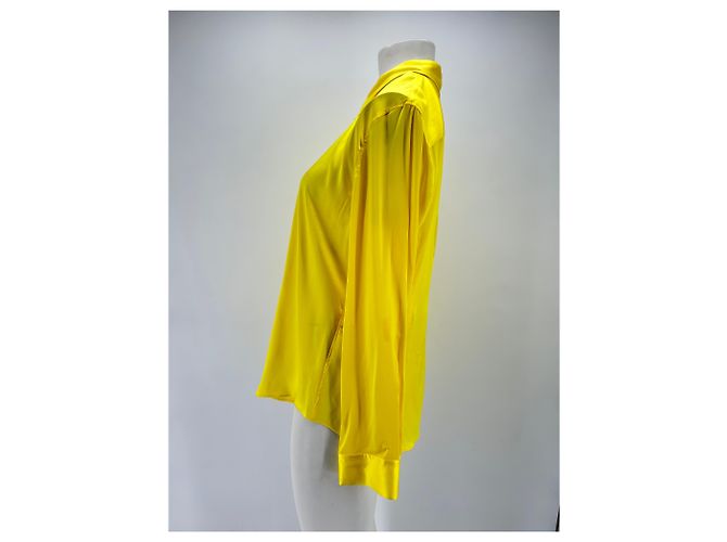 Autre Marque DE FUTURO Tops T.Internacional S Seda Amarillo - vista 4