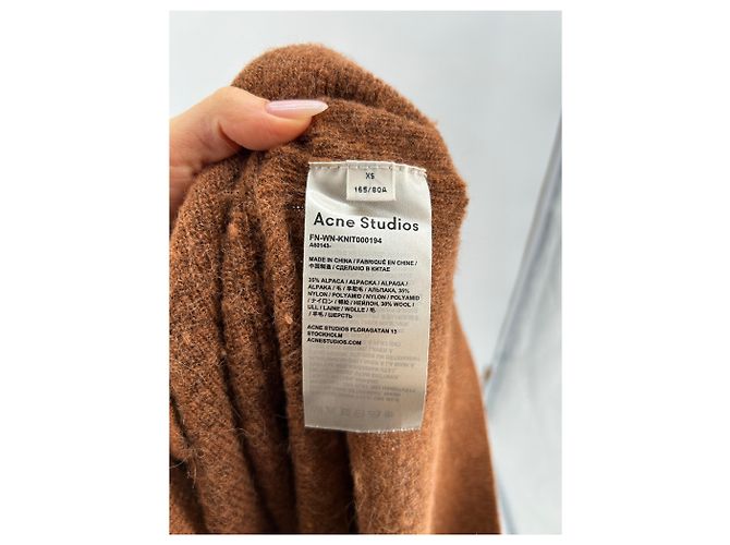 ACNE STUDIOS Strickwaren T.International XS Wolle Kamel - Ansicht 6