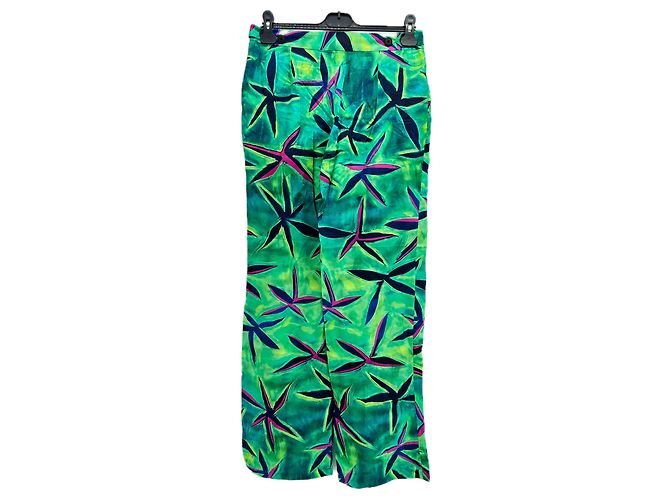 Autre Marque LOUISA BALLOU Pantalones T.International S Algodón Verde - vista 2