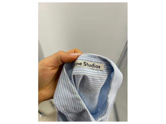 ACNE STUDIOS Tops T.FR 34 Algodón Azul - vista 6
