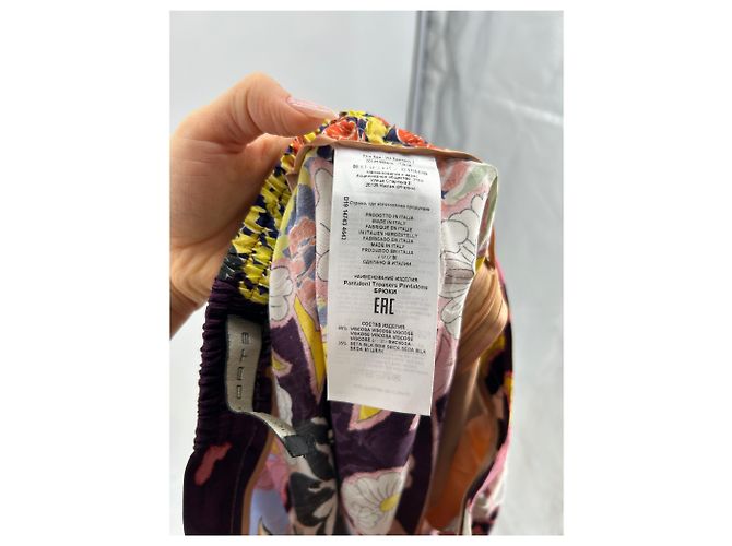 Pantalones ETRO T.IT 42 Viscosa Multicolor - vista 5