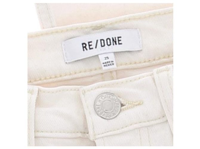 Jeans RE/DONE T.US 25 Cotone Bianco - vista 3