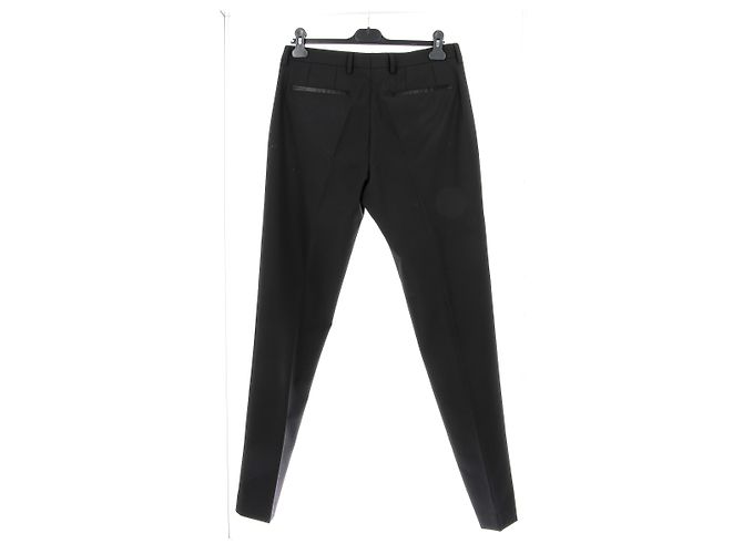 ZARA Pantalones T.FR 40 Algodón Negro - vista 2