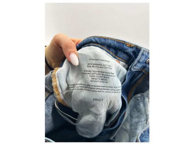 Autre Marque Jeans ARKET T.US 28 Cotone Blu - vista 3