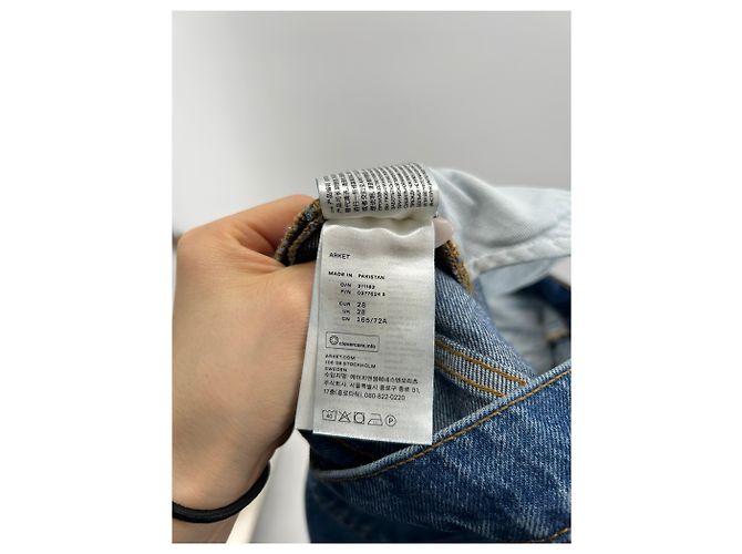 Autre Marque Jeans ARKET T.US 28 Cotone Blu - vista 4