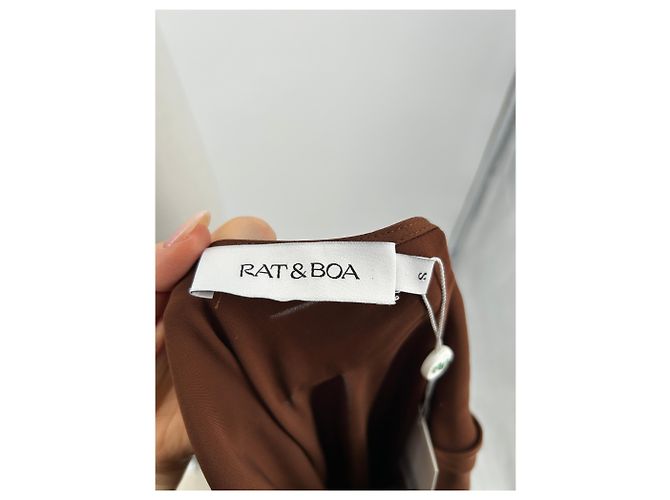 RAT & BOA Vestidos T.Internacional S Viscosa Castaño - vista 6